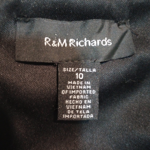 R&M Richards Black Sequin Top Sleeveless Jumpsuit. Size 10 - Picture 11 of 11